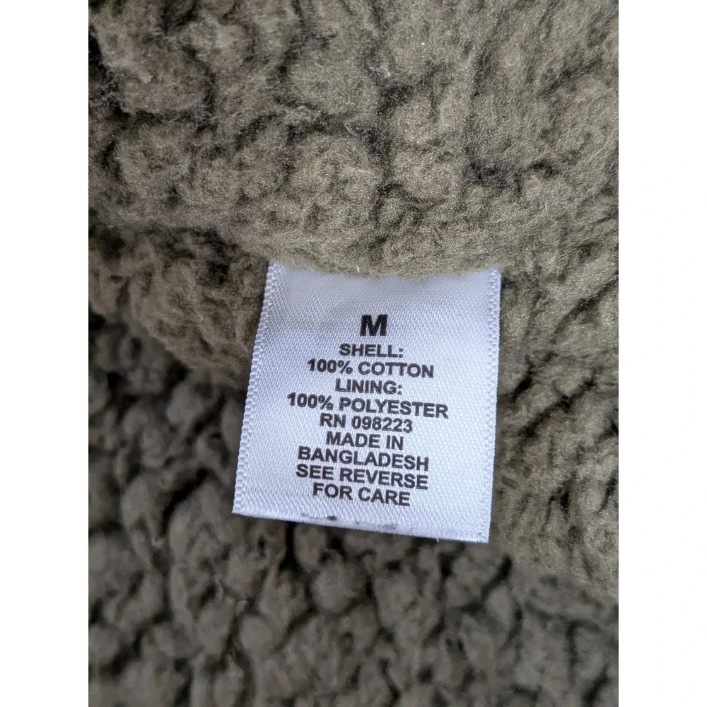 Magellan Classic Camouflage Sherpa Lined Flannel Shirt Jacket Men's Size M